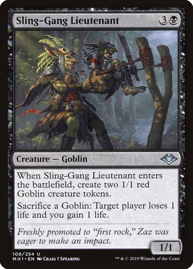 Sling-Gang Lieutenant [Modern Horizons] | Game Master's Emporium (The New GME)
