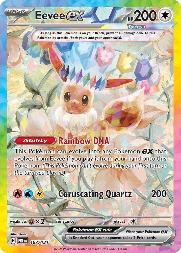 Eevee ex (167/131) [Scarlet & Violet: Prismatic Evolutions] | Game Master's Emporium (The New GME)