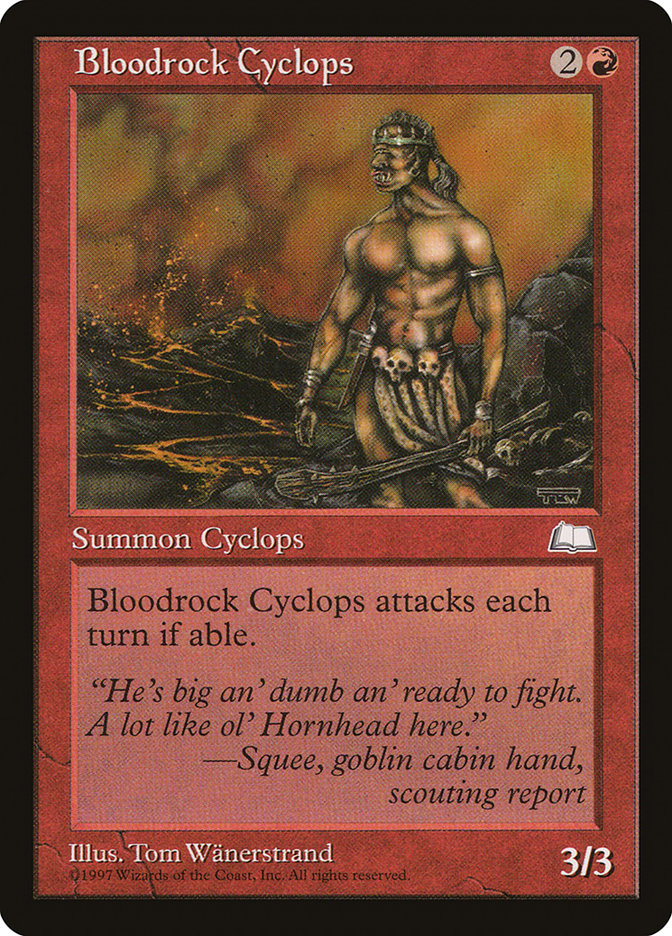 Bloodrock Cyclops [Weatherlight] | Game Master's Emporium (The New GME)