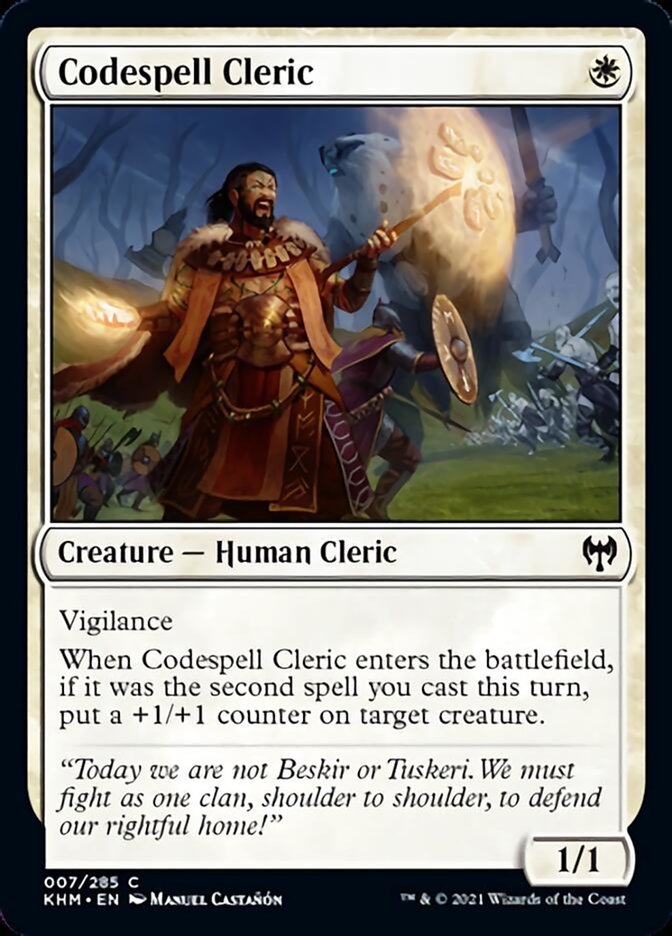 Codespell Cleric [Kaldheim] | Game Master's Emporium (The New GME)