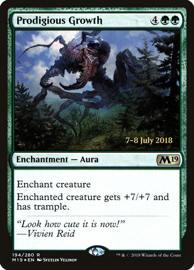 Prodigious Growth [Core Set 2019 Prerelease Promos] | Game Master's Emporium (The New GME)