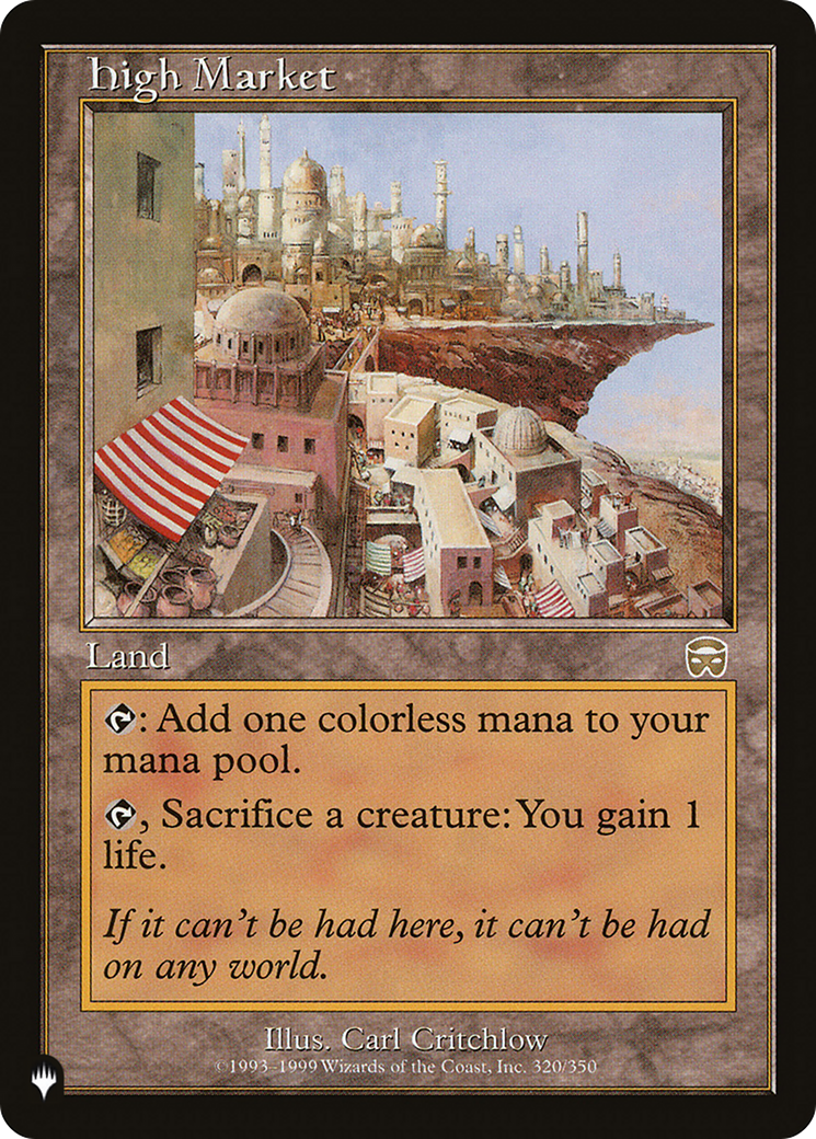 High Market [The List] | Game Master's Emporium (The New GME)