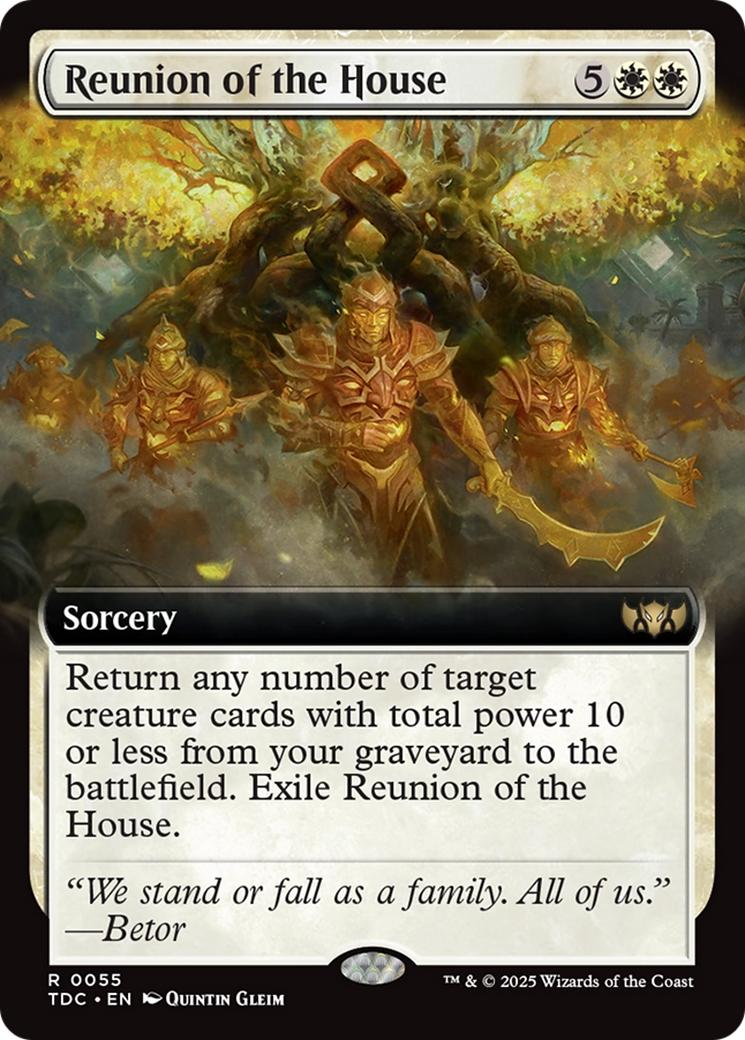 Reunion of the House (Extended Art) [Tarkir: Dragonstorm Commander] | Game Master's Emporium (The New GME)