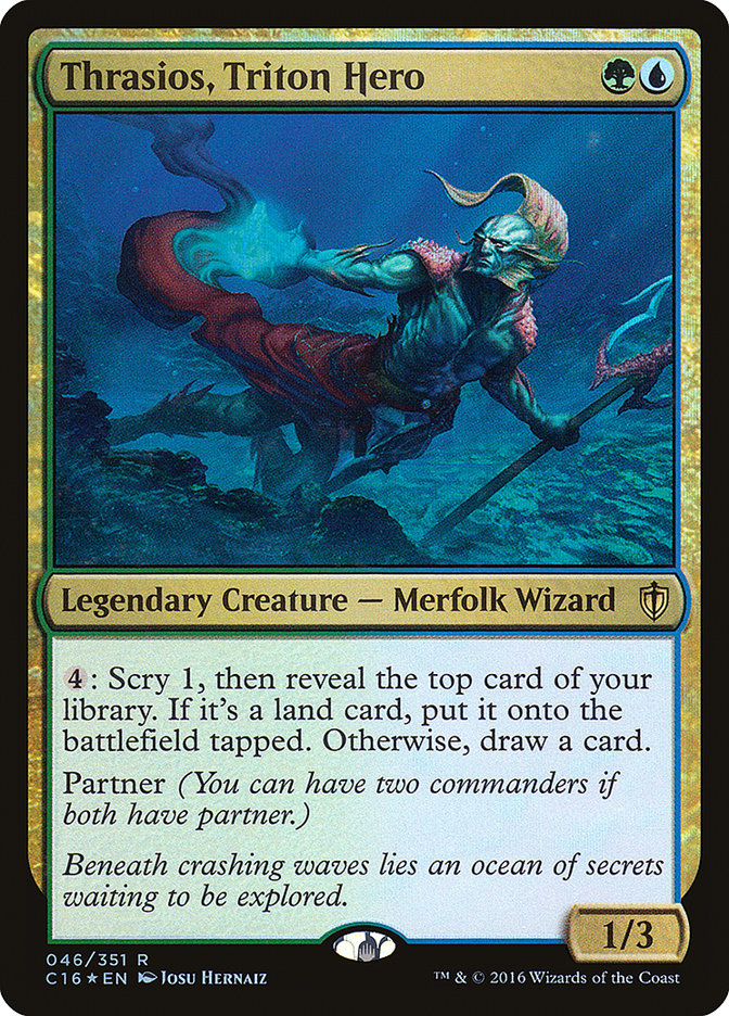 Thrasios, Triton Hero [Commander 2016] | Game Master's Emporium (The New GME)