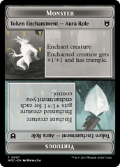 Copy // Monster Role / Virtuous Role Double-Sided Token [Wilds of Eldraine Commander Tokens] | Game Master's Emporium (The New GME)