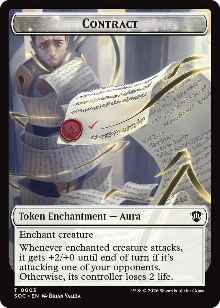 Contract // Copy Double-Sided Token [Secrets of Strixhaven Commander Tokens] | Game Master's Emporium (The New GME)