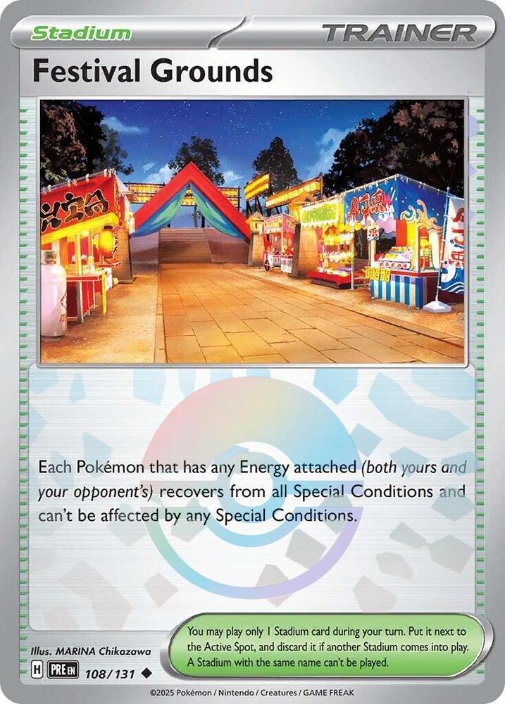 Festival Grounds (108/131) (Poke Ball Pattern) [Scarlet & Violet: Prismatic Evolutions] | Game Master's Emporium (The New GME)