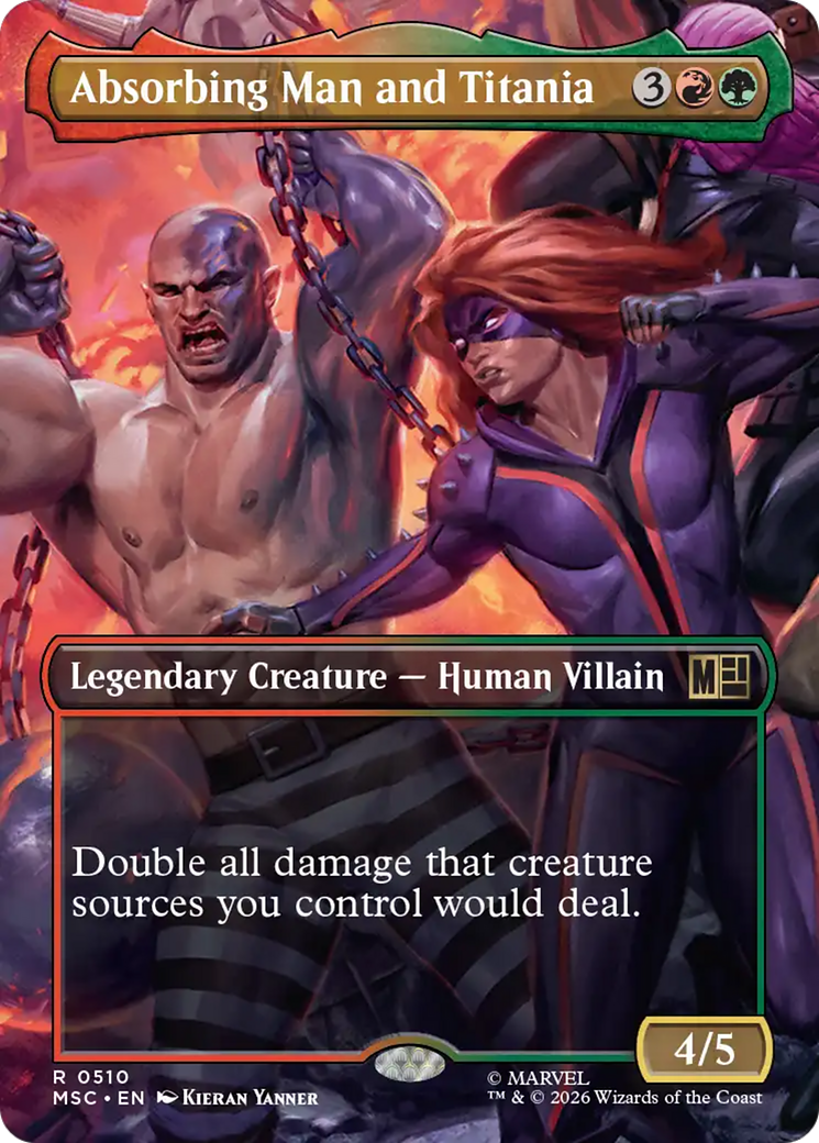 Absorbing Man and Titania (Borderless) [Marvel Super Heroes Commander] | Game Master's Emporium (The New GME)