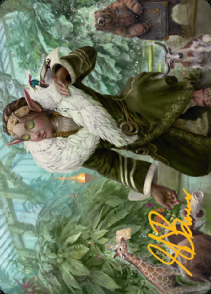 Rumor Gatherer Art Card (Gold-Stamped Signature) [Streets of New Capenna Art Series] | Game Master's Emporium (The New GME)