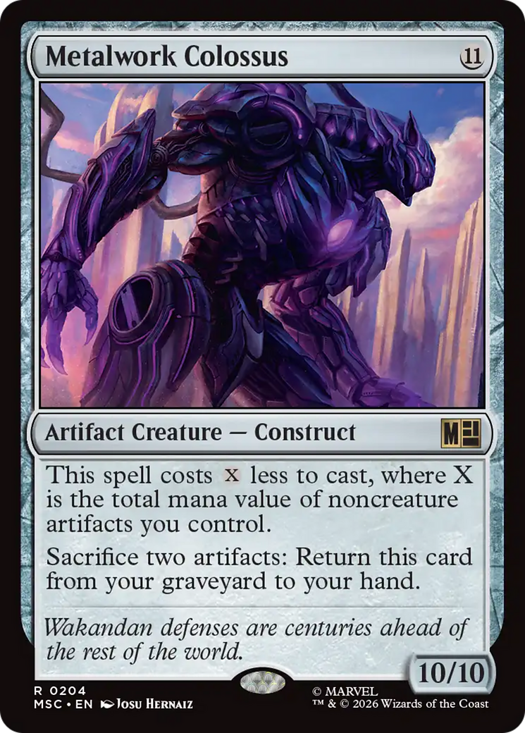 Metalwork Colossus (Surge Foil) [Marvel Super Heroes Commander] | Game Master's Emporium (The New GME)