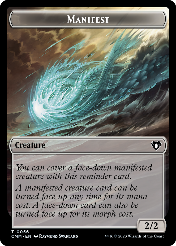 Manifest // Eldrazi Scion Double-Sided Token [Commander Masters Tokens] | Game Master's Emporium (The New GME)