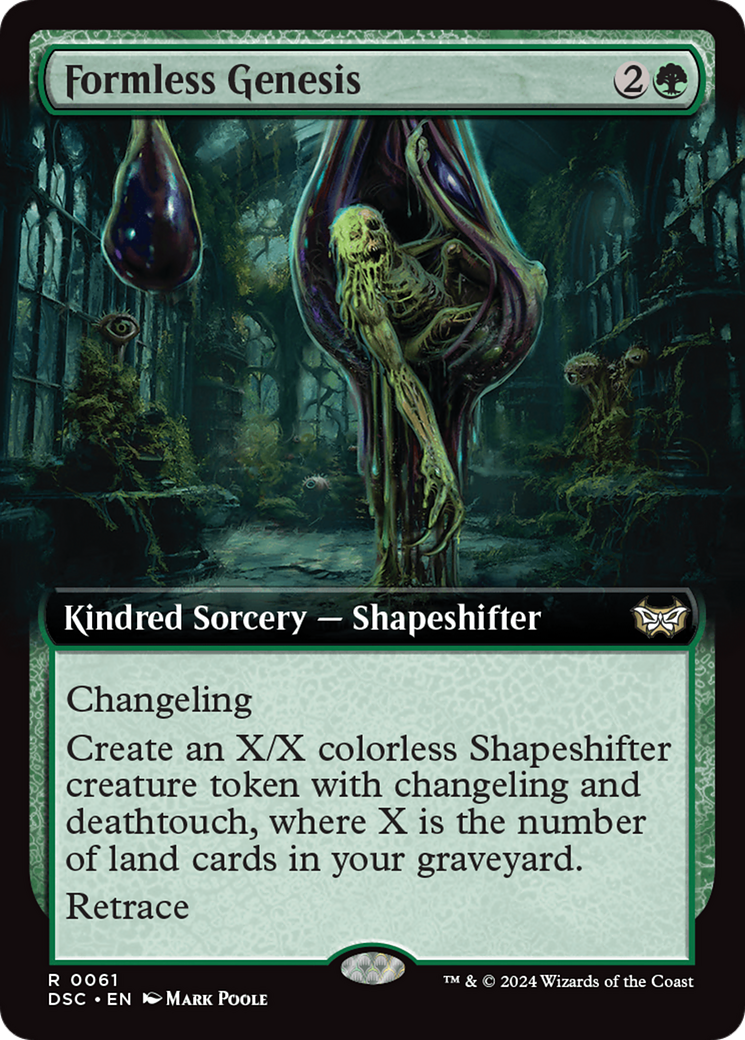 Formless Genesis (Extended Art) [Duskmourn: House of Horror Commander] | Game Master's Emporium (The New GME)