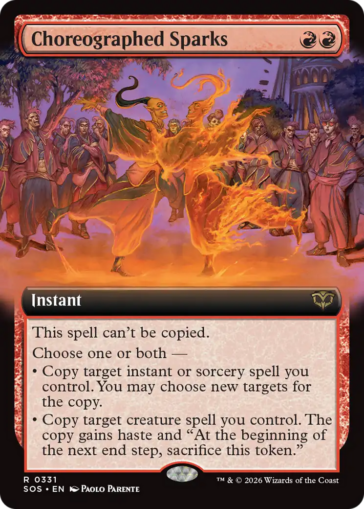 Choreographed Sparks (Extended Art) [Secrets of Strixhaven] | Game Master's Emporium (The New GME)