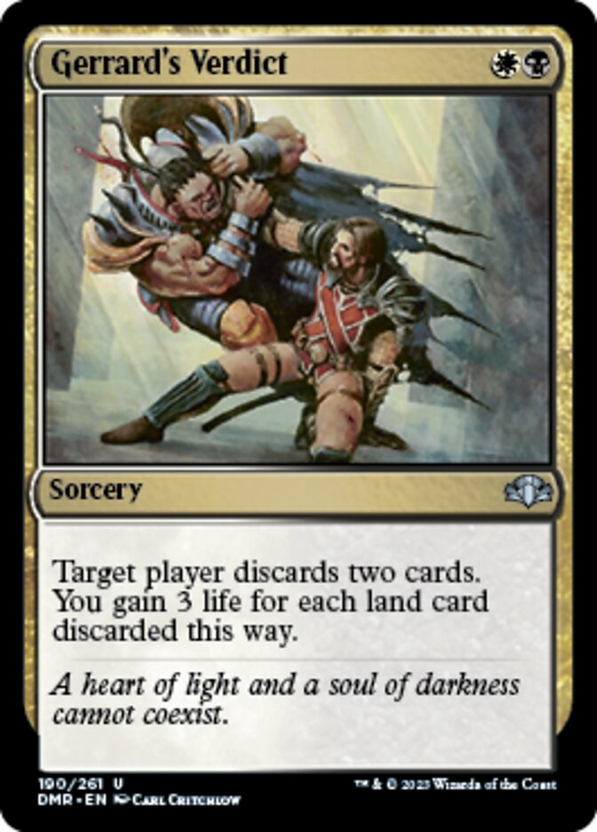 Gerrard's Verdict [Dominaria Remastered] | Game Master's Emporium (The New GME)