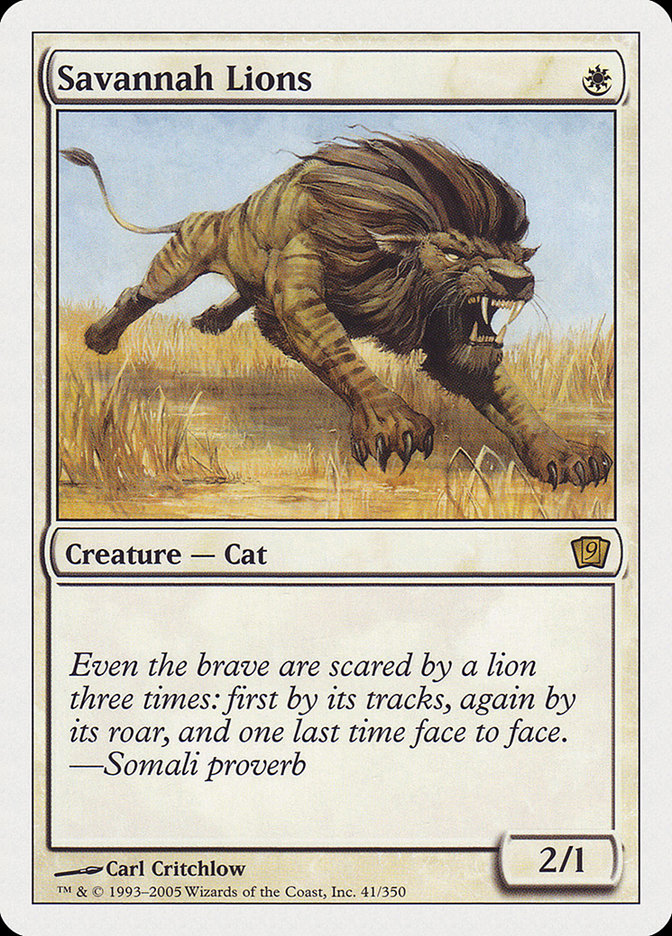 Savannah Lions [Ninth Edition] | Game Master's Emporium (The New GME)