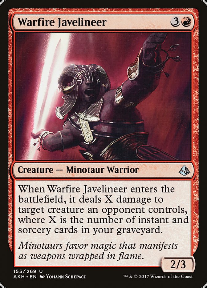 Warfire Javelineer [Amonkhet] | Game Master's Emporium (The New GME)