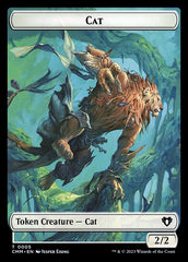 Spirit (0010) // Cat (0005) Double-Sided Token [Commander Masters Tokens] | Game Master's Emporium (The New GME)