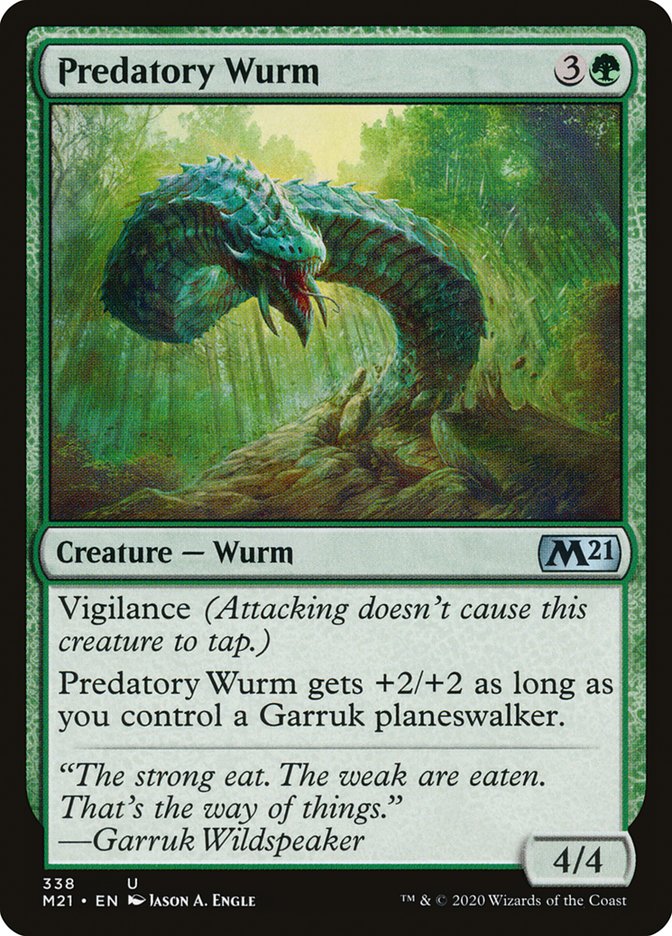 Predatory Wurm [Core Set 2021] | Game Master's Emporium (The New GME)