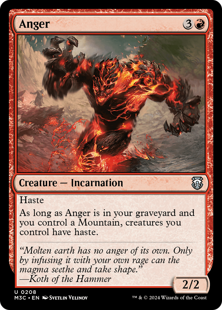 Anger (Ripple Foil) [Modern Horizons 3 Commander] | Game Master's Emporium (The New GME)