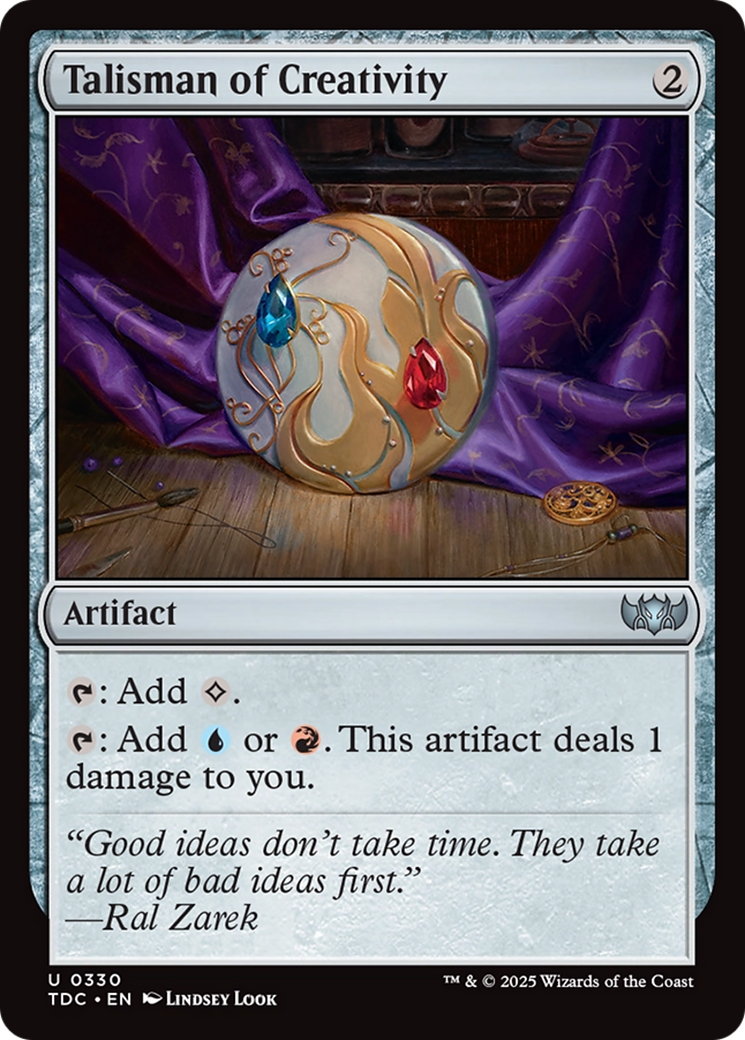 Talisman of Creativity [Tarkir: Dragonstorm Commander] | Game Master's Emporium (The New GME)