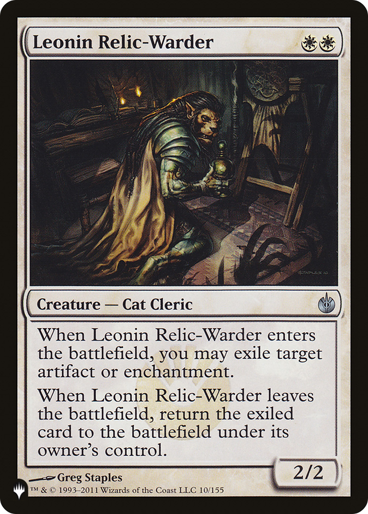 Leonin Relic-Warder (MBS) [The List] | Game Master's Emporium (The New GME)