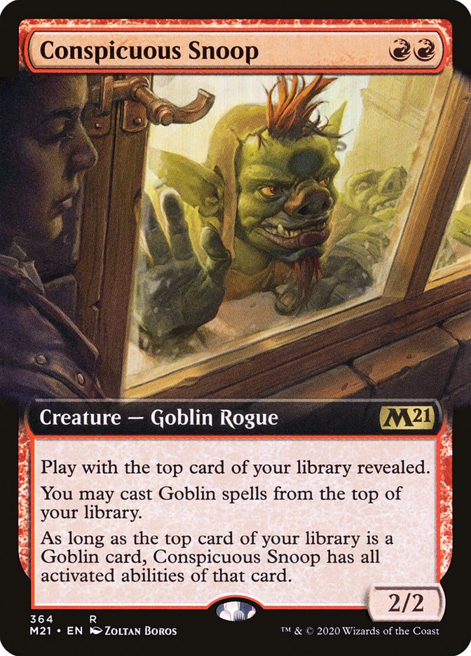 Conspicuous Snoop (Extended Art) [Core Set 2021] | Game Master's Emporium (The New GME)