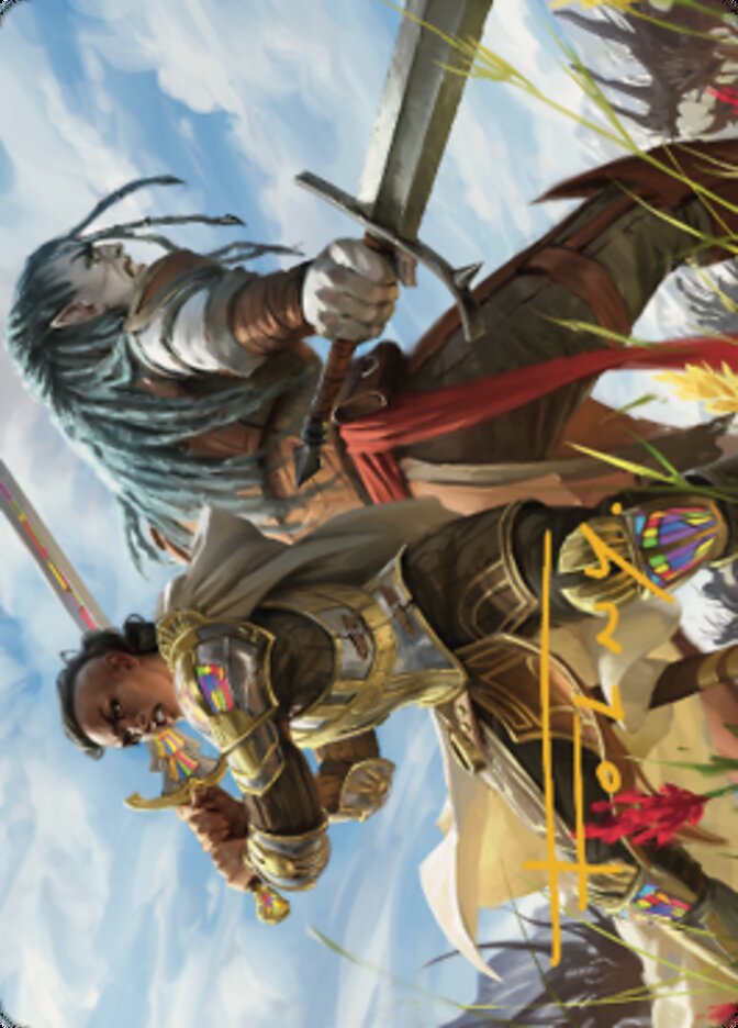 Join Forces Art Card (Gold-Stamped Signature) [Dominaria United Art Series] | Game Master's Emporium (The New GME)