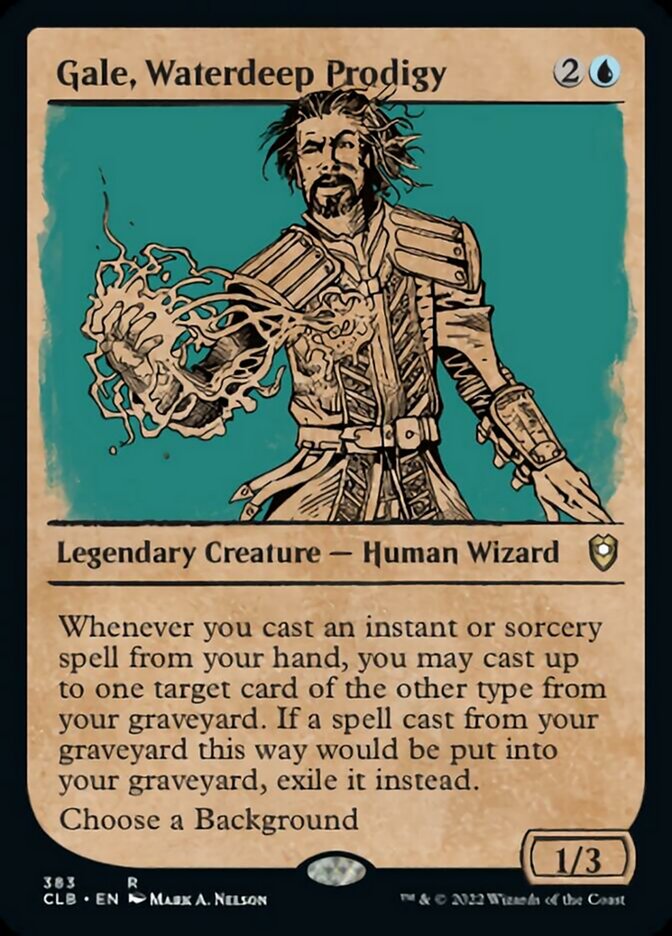 Gale, Waterdeep Prodigy (Showcase) [Commander Legends: Battle for Baldur's Gate] | Game Master's Emporium (The New GME)
