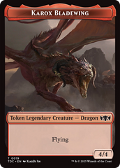 Karox Bladewing // Copy Double-Sided Token [Tarkir: Dragonstorm Commander Tokens] | Game Master's Emporium (The New GME)