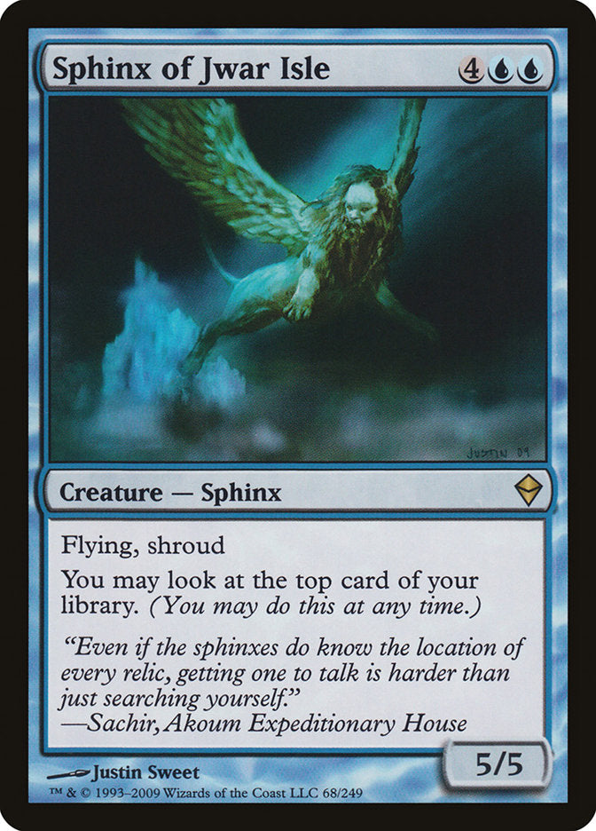 Sphinx of Jwar Isle [Zendikar] | Game Master's Emporium (The New GME)