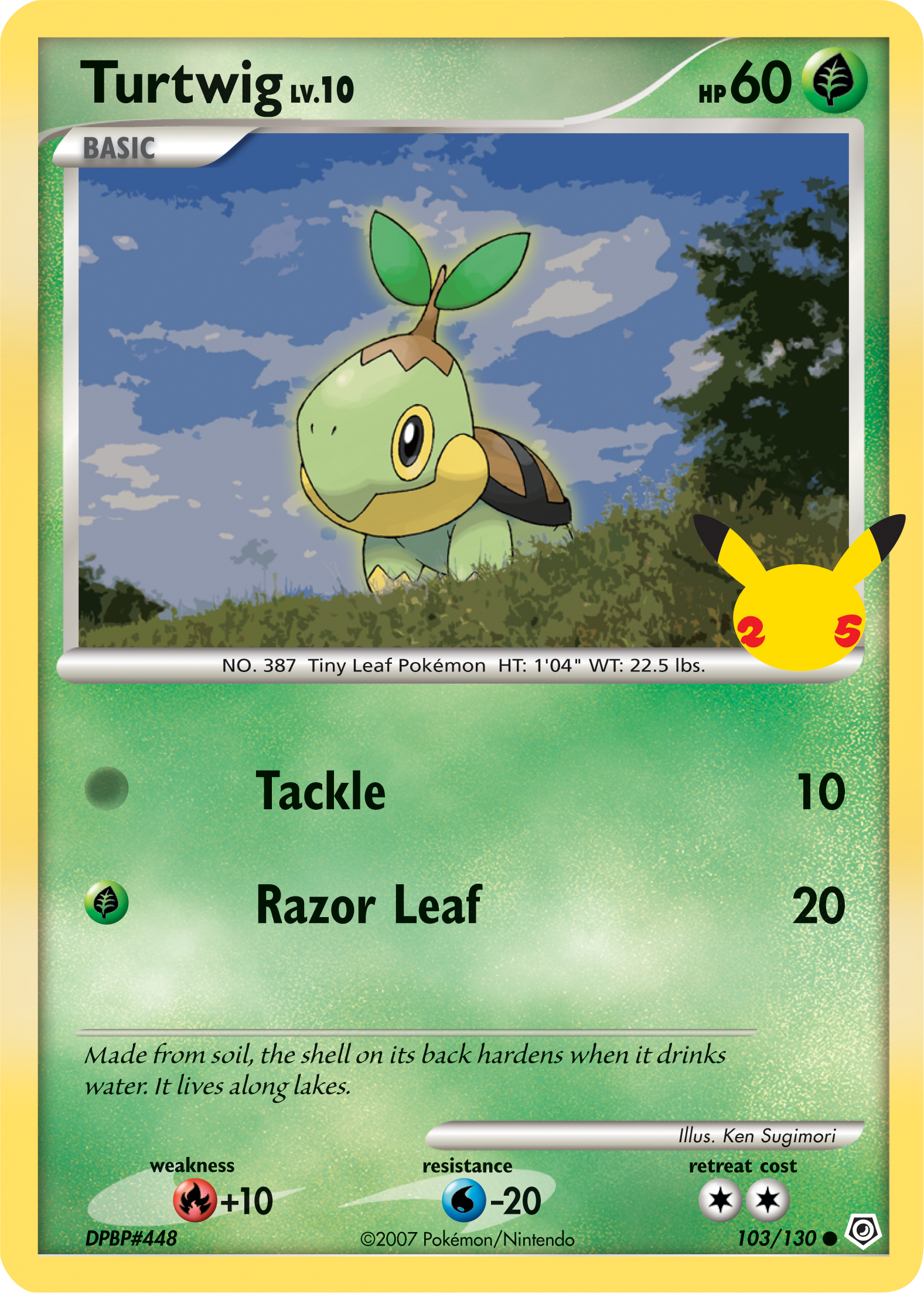 Turtwig (103/130) (Jumbo Card) [First Partner Pack] | Game Master's Emporium (The New GME)