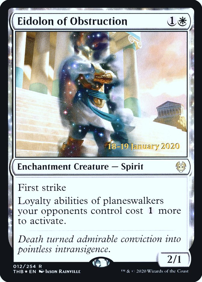 Eidolon of Obstruction [Theros Beyond Death Prerelease Promos] | Game Master's Emporium (The New GME)