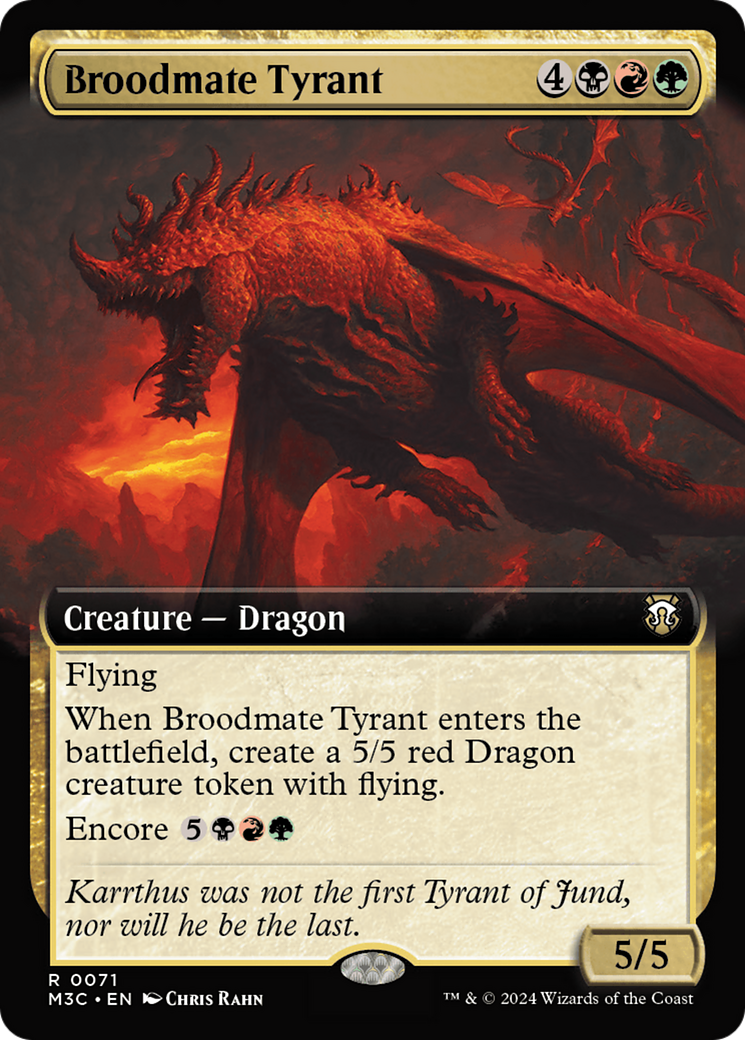 Broodmate Tyrant (Extended Art) [Modern Horizons 3 Commander] | Game Master's Emporium (The New GME)