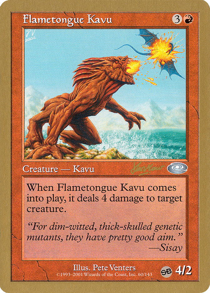 Flametongue Kavu (Sim Han How) (SB) [World Championship Decks 2002] | Game Master's Emporium (The New GME)