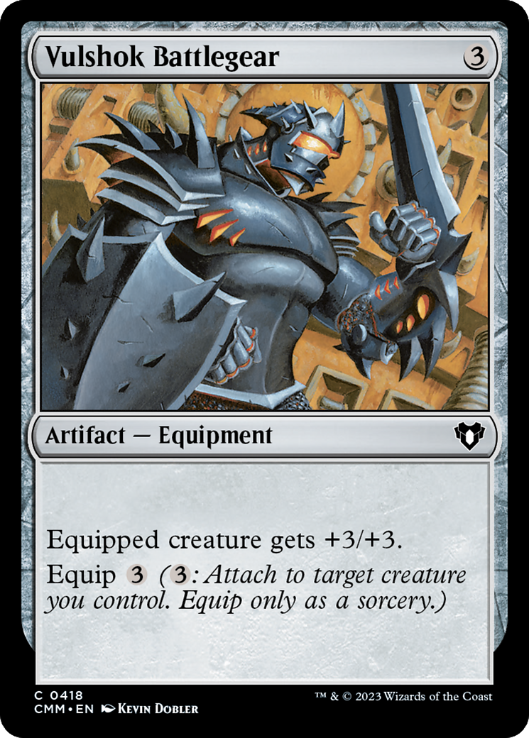 Vulshok Battlegear [Commander Masters] | Game Master's Emporium (The New GME)
