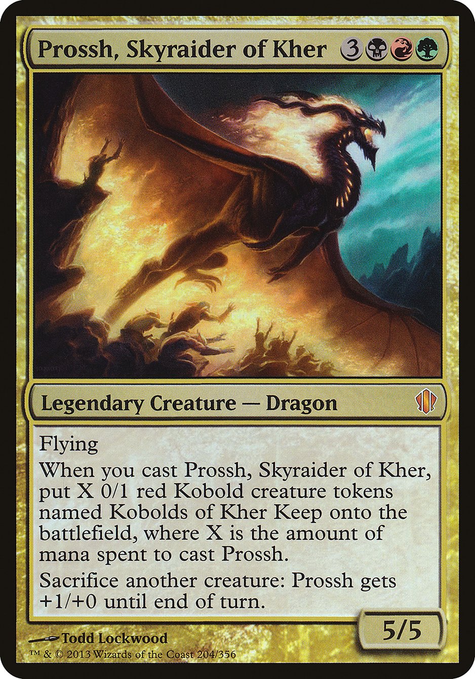 Prossh, Skyraider of Kher (Oversized) [Commander 2013 Oversized] | Game Master's Emporium (The New GME)