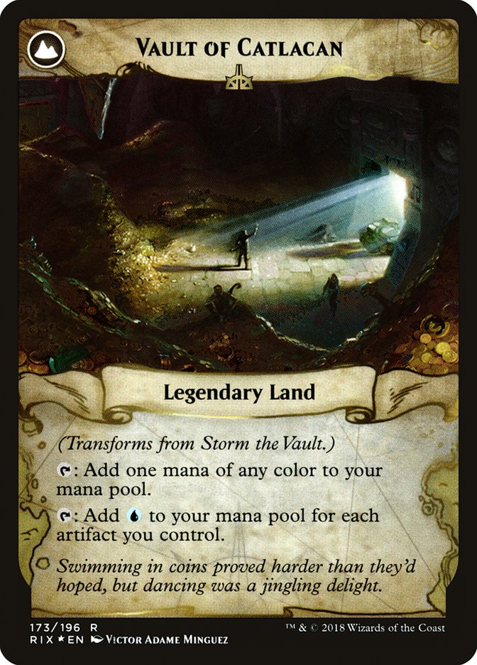 Storm the Vault // Vault of Catlacan [Rivals of Ixalan Prerelease Promos] | Game Master's Emporium (The New GME)