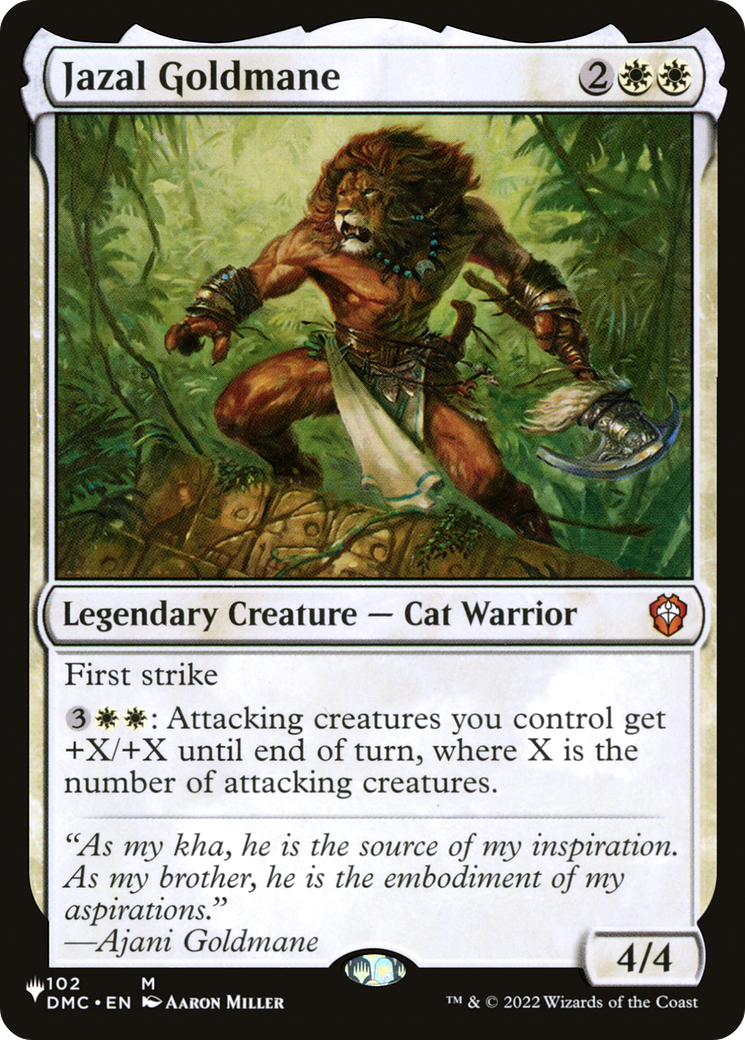 Jazal Goldmane [The List] | Game Master's Emporium (The New GME)