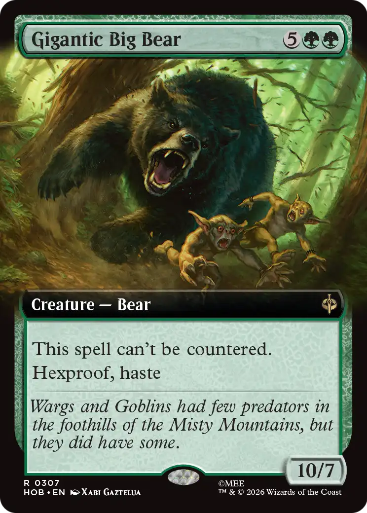 Gigantic Big Bear (Extended Art) [The Hobbit] | Game Master's Emporium (The New GME)