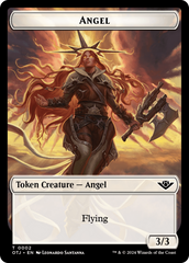 Mercenary // Angel Double-Sided Token [Outlaws of Thunder Junction Tokens] | Game Master's Emporium (The New GME)