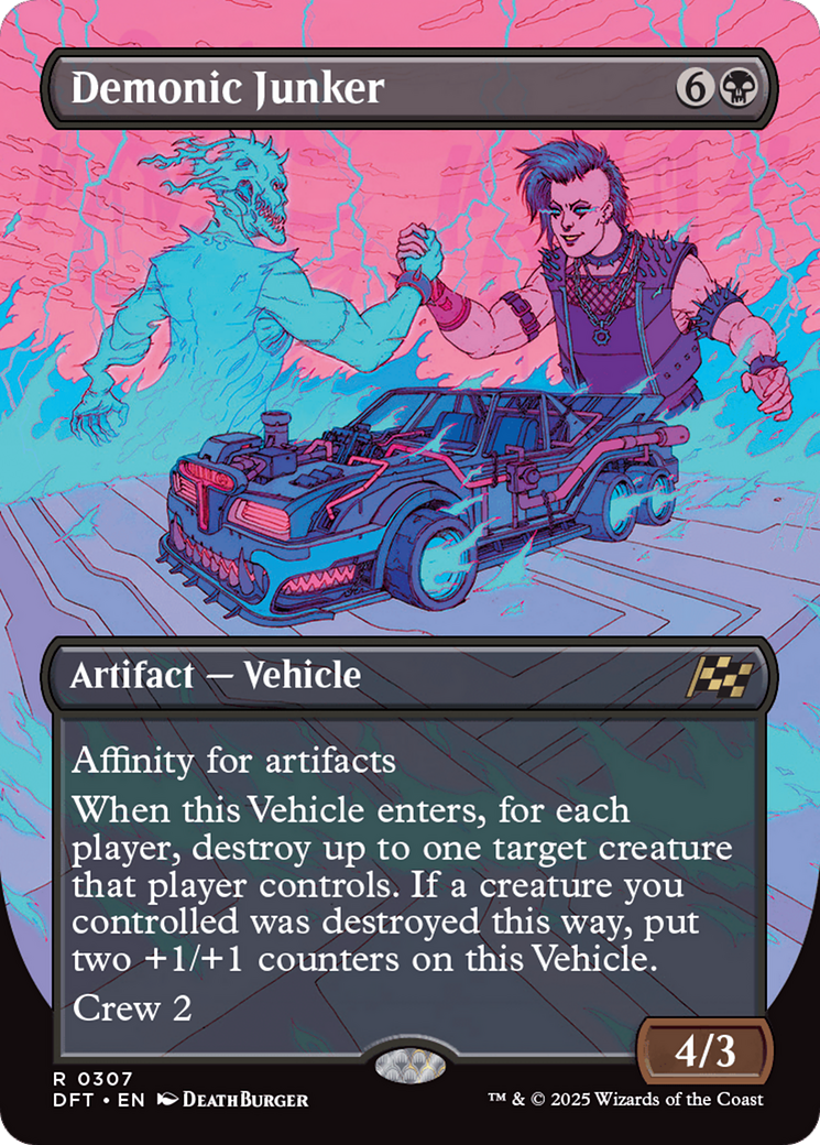 Demonic Junker (Borderless) [Aetherdrift] | Game Master's Emporium (The New GME)