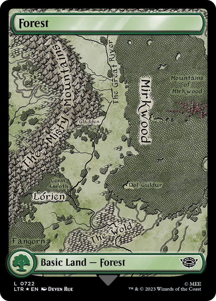 Forest (0722) (Surge Foil) [The Lord of the Rings: Tales of Middle-Earth] | Game Master's Emporium (The New GME)
