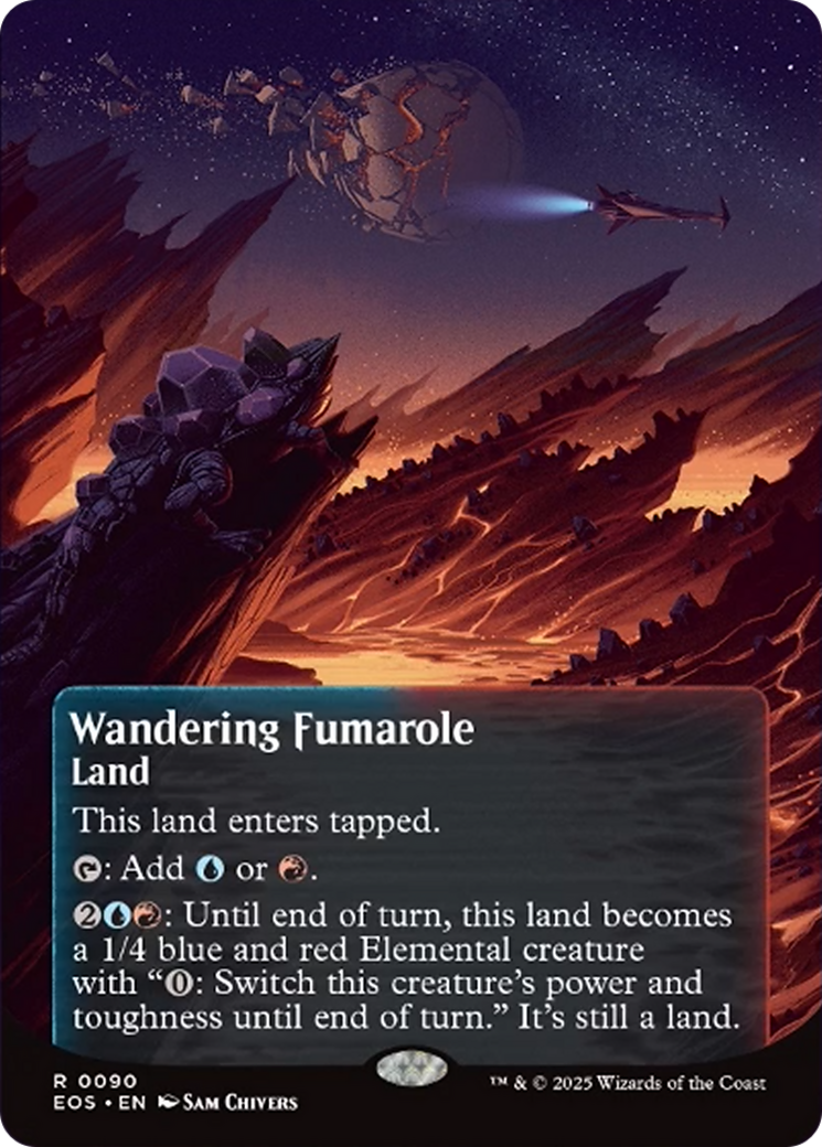 Wandering Fumarole (0090) (Borderless) [Edge of Eternities: Stellar Sights] | Game Master's Emporium (The New GME)