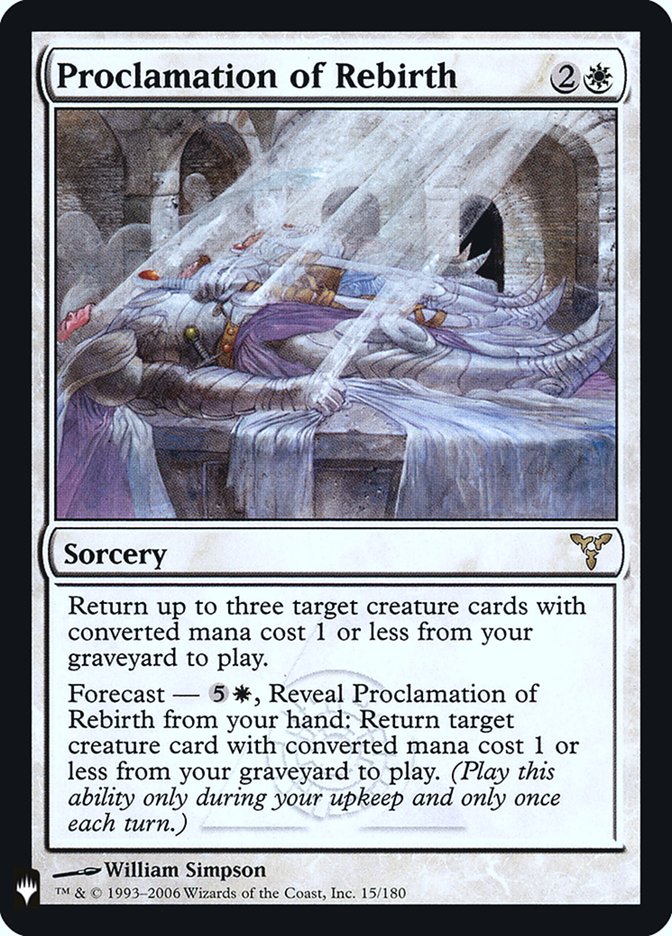 Proclamation of Rebirth [Mystery Booster] | Game Master's Emporium (The New GME)