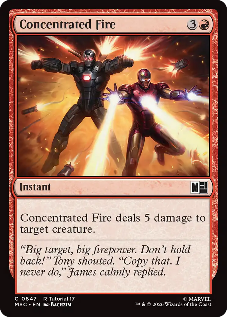 Concentrated Fire (0847) [Marvel Super Heroes Commander] | Game Master's Emporium (The New GME)