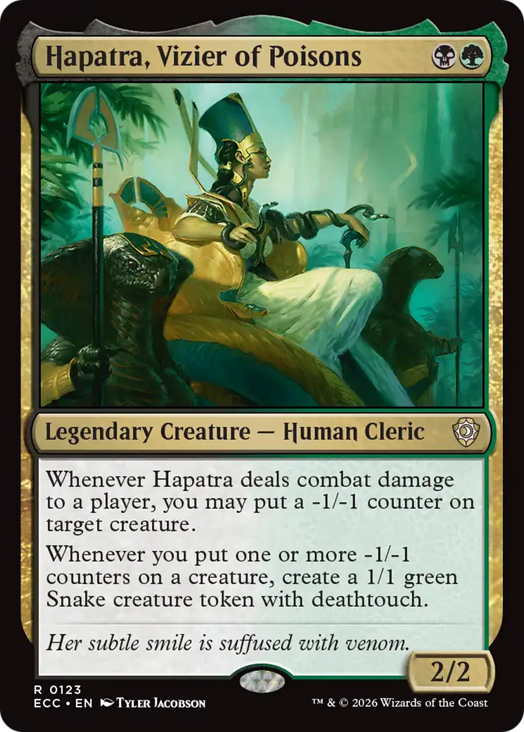 Hapatra, Vizier of Poisons [Lorwyn Eclipsed Commander] | Game Master's Emporium (The New GME)