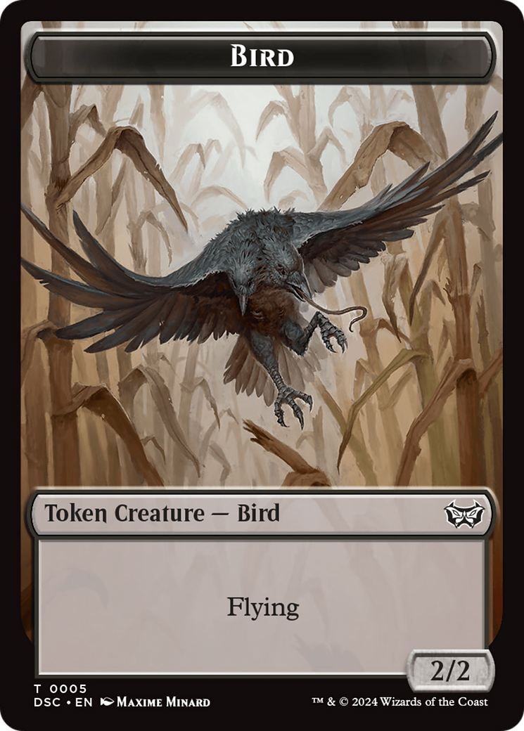 Elemental // Bird Double-Sided Token [Duskmourn: House of Horror Commander Tokens] | Game Master's Emporium (The New GME)