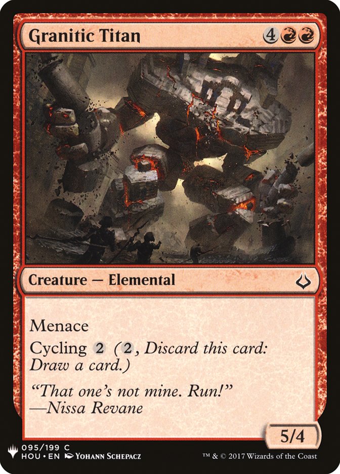 Granitic Titan [Mystery Booster] | Game Master's Emporium (The New GME)