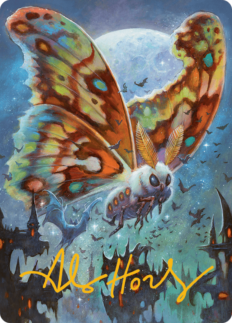 Luminous Broodmoth Art Card (Gold-Stamped Signature) [Bloomburrow Art Series] | Game Master's Emporium (The New GME)