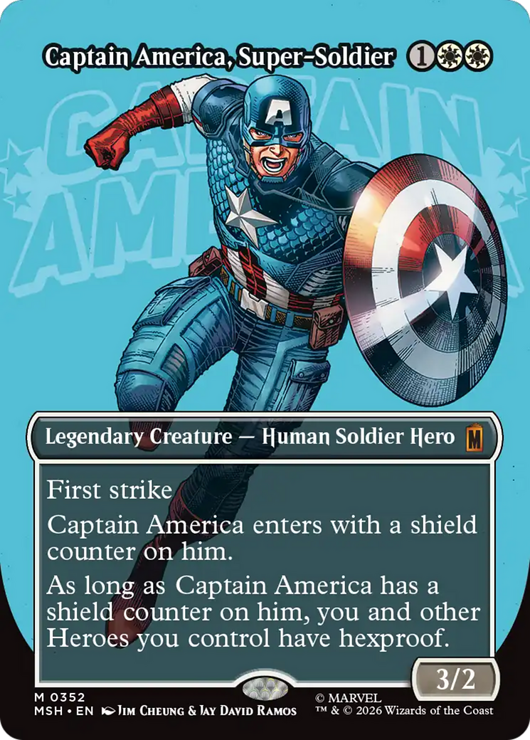 Captain America, Super-Soldier (Borderless) (0352) [Marvel Super Heroes] | Game Master's Emporium (The New GME)